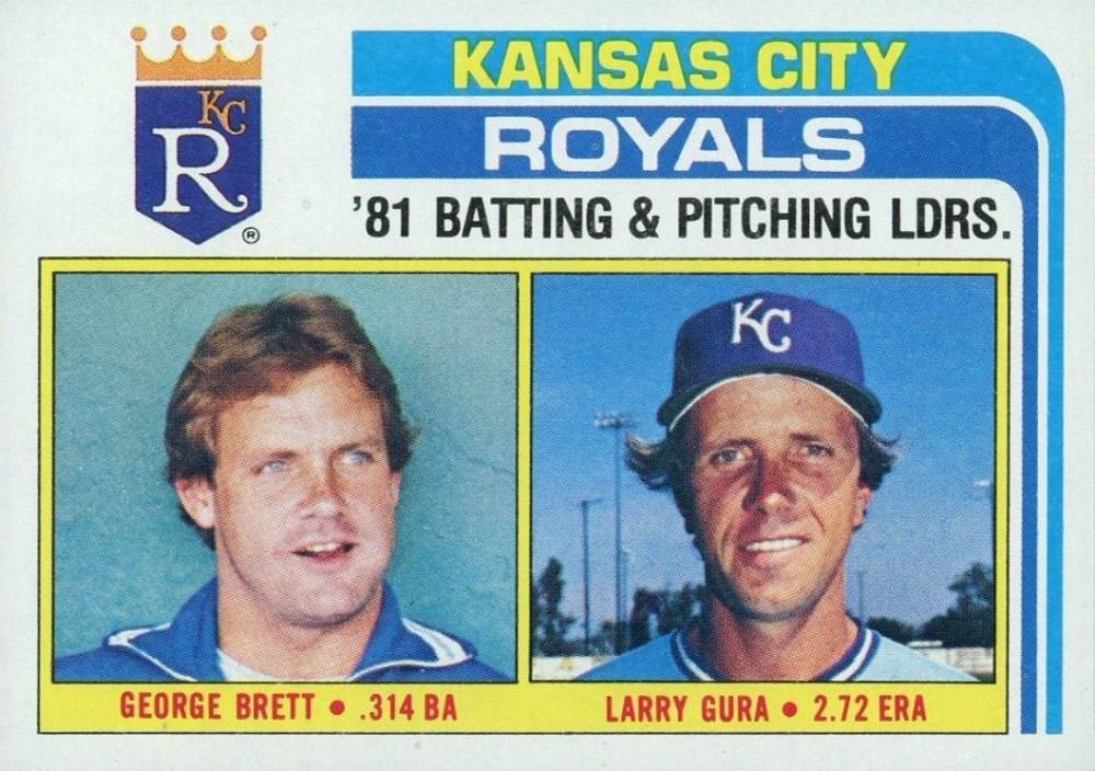 1982 Topps Royals Batting/Pitching Leaders #96 Baseball Card