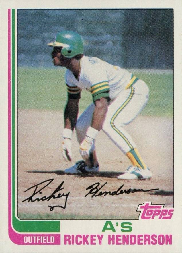 1982 Topps Rickey Henderson #610 Baseball Card