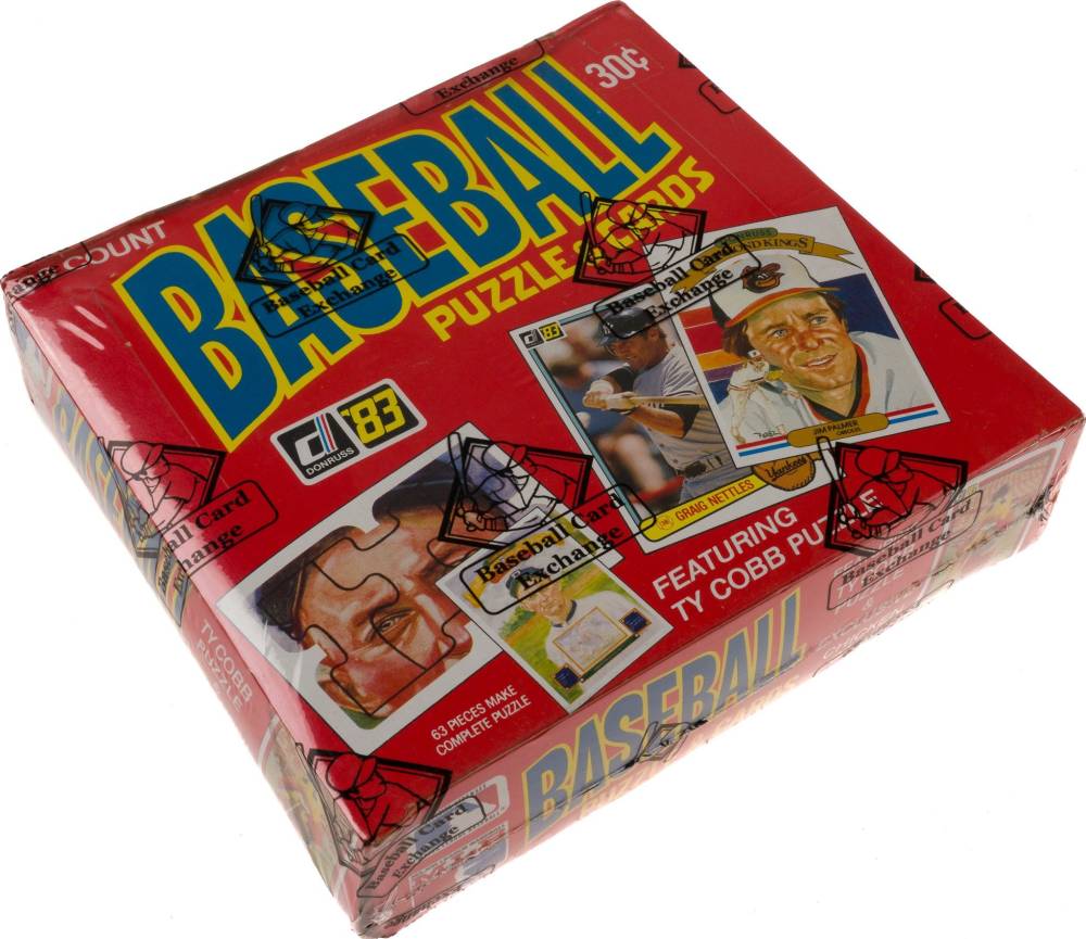 1983 Donruss Wax Pack Box #WPB Baseball Card