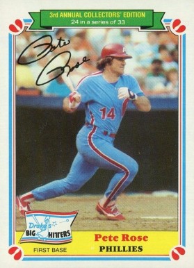 1983 Drake's Pete Rose #24 Baseball Card