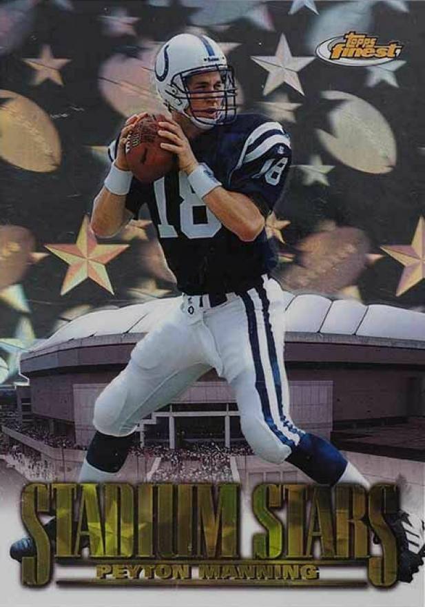 1998 Finest Stadium Stars Jumbo Peyton Manning #9 Football Card