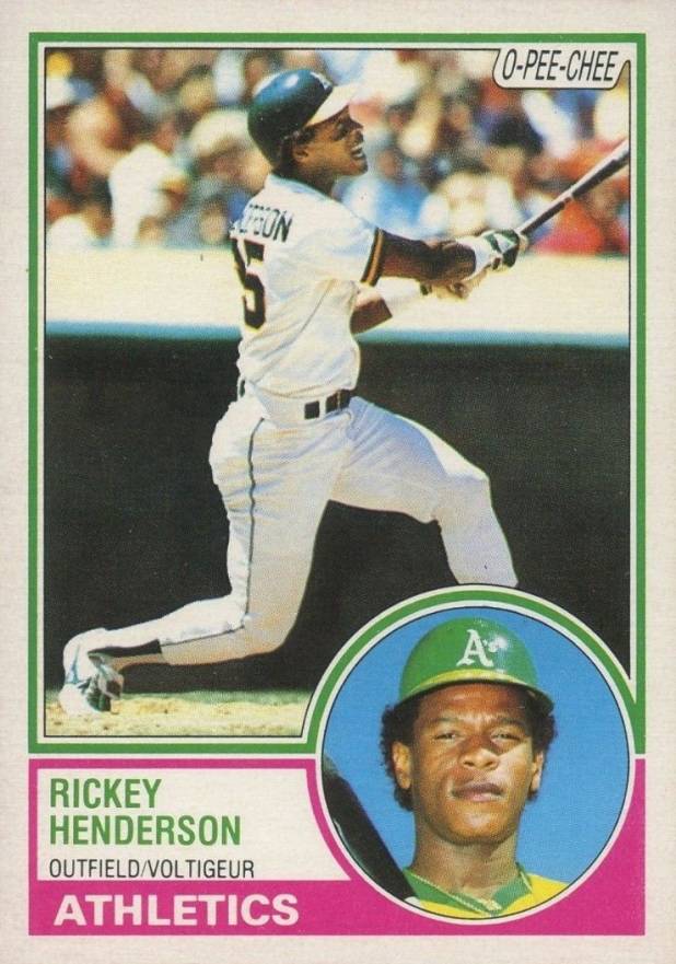 1983 O-Pee-Chee Rickey Henderson #180 Baseball Card