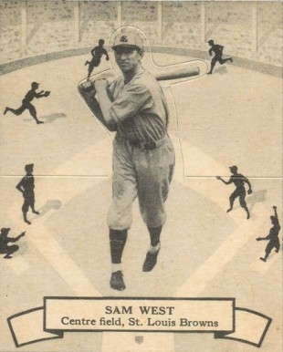 1937 O-Pee-Chee Sam West #129 Baseball Card