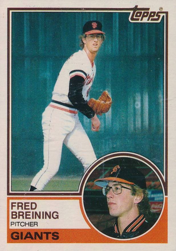 1983 Topps Fred Breining #747 Baseball Card