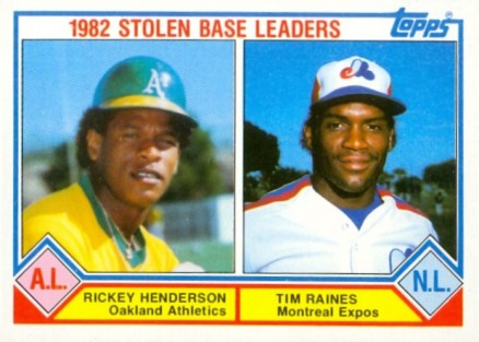 1983 Topps Stolen Base Leaders #704 Baseball Card