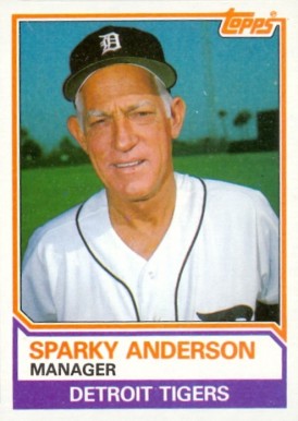 1983 Topps Sparky Anderson #666 Baseball Card