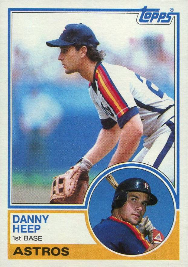 1983 Topps Danny Heep #538 Baseball Card