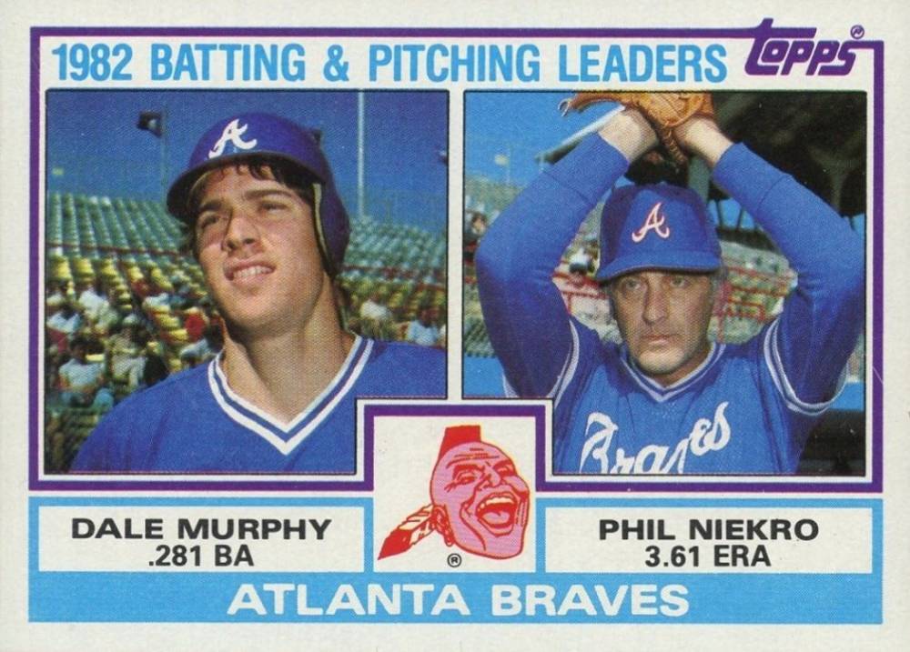 1983 Topps Braves Batting & Pitching Leaders #502 Baseball Card