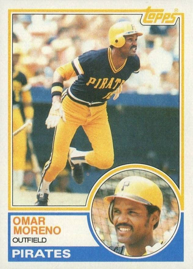 1983 Topps Omar Moreno #485 Baseball Card