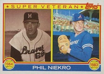 1983 Topps Phil Niekro #411 Baseball Card