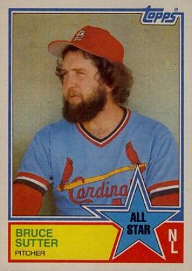 1983 Topps Bruce Sutter #407 Baseball Card