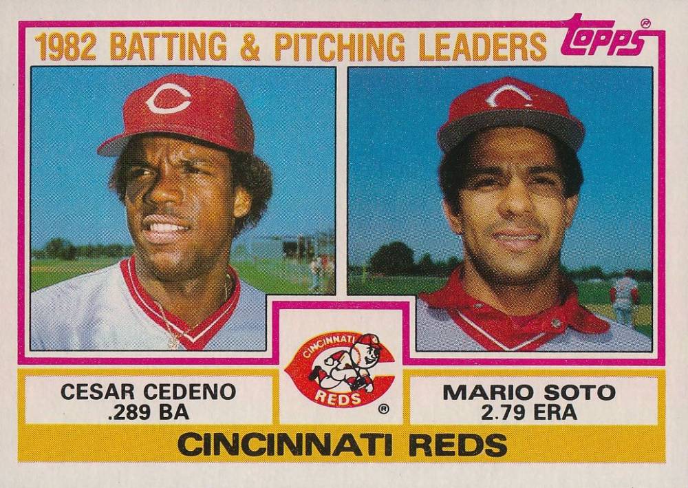 1983 Topps Reds Batting & Pitching Leaders #351 Baseball Card