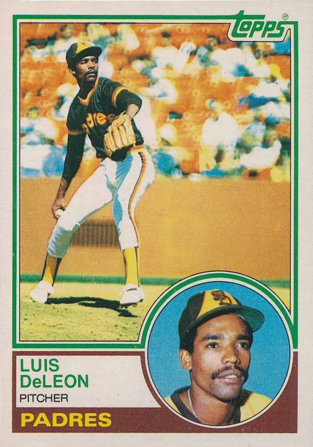 1983 Topps Luis DeLeon #323 Baseball Card