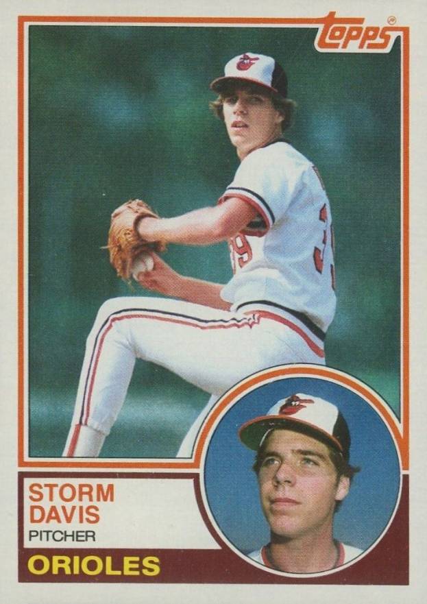 1983 Topps Storm Davis #268 Baseball Card