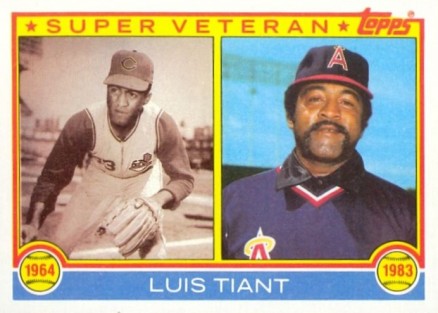 1983 Topps Luis Tiant (Super Veteran) #179 Baseball Card