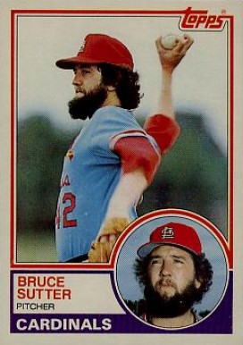 1983 Topps Bruce Sutter #150 Baseball Card