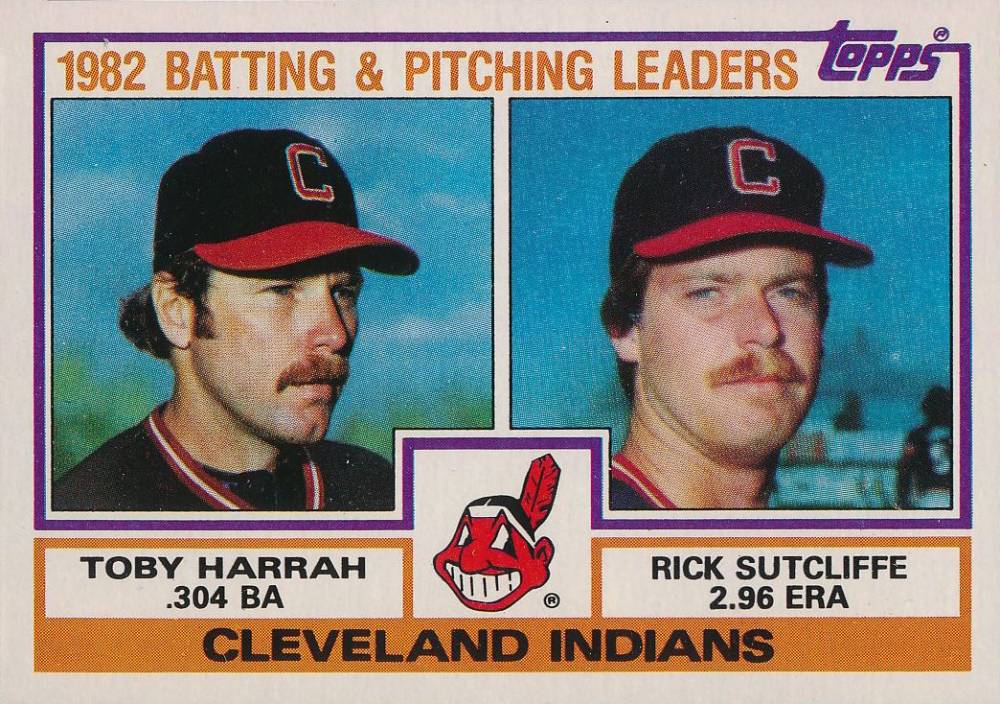 1983 Topps Indians Batting & Pitching Leaders #141 Baseball Card