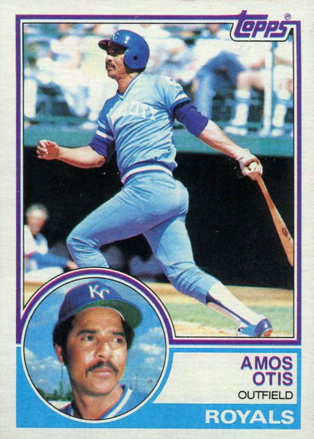 1983 Topps Amos Otis #75 Baseball Card