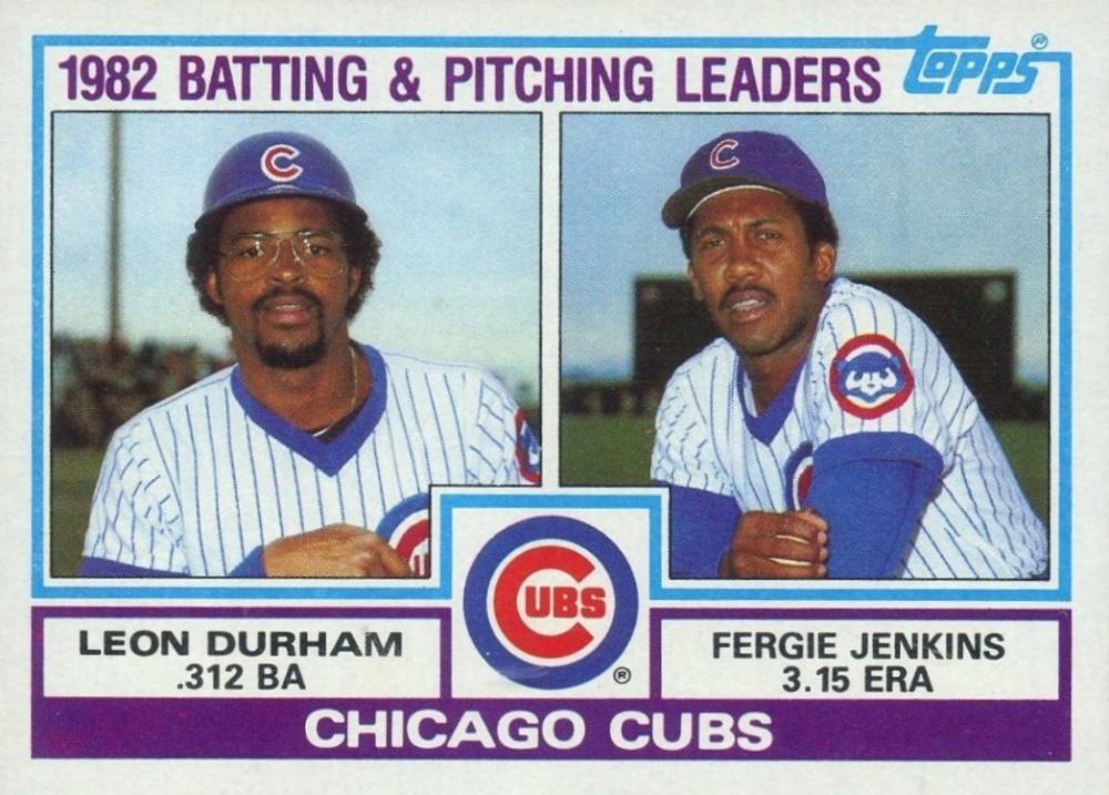 1983 Topps Cubs Batting & Pitching Leaders #51 Baseball Card
