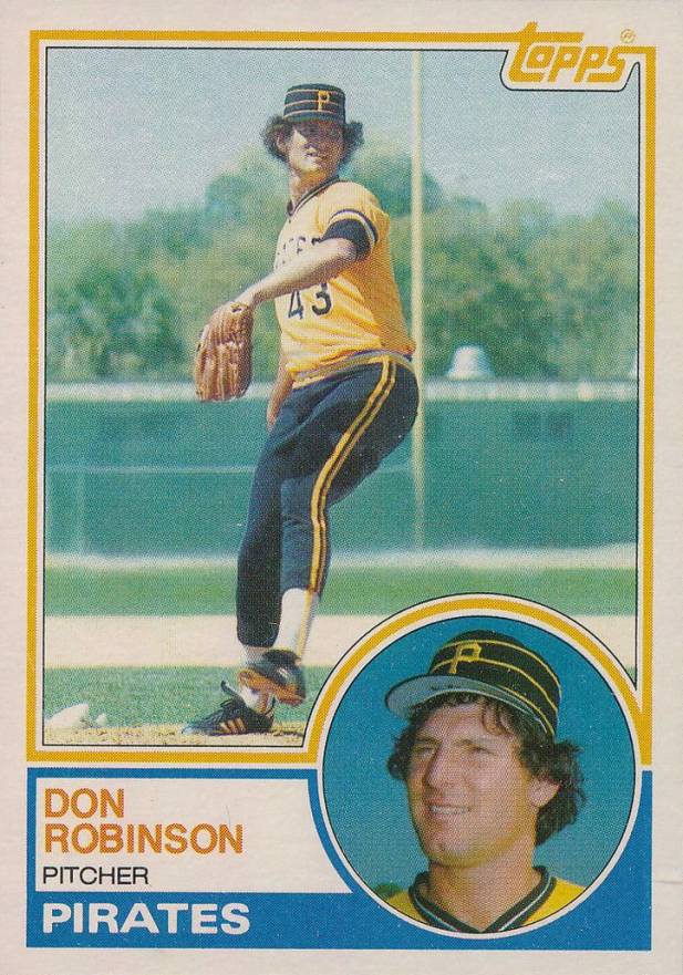 1983 Topps Don Robinson #44 Baseball Card