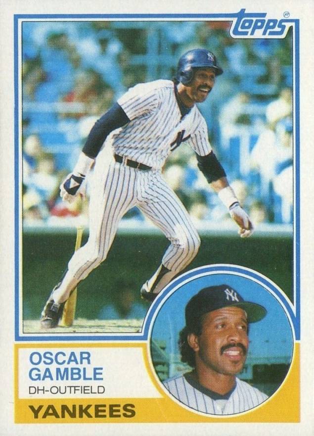1983 Topps Oscar Gamble #19 Baseball Card