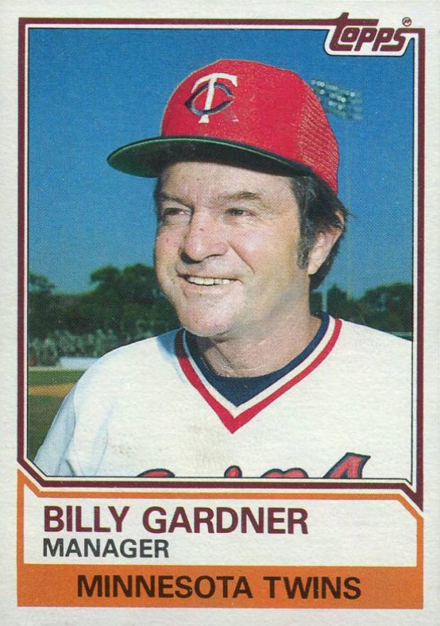 1983 Topps Billy Gardner #11 Baseball Card