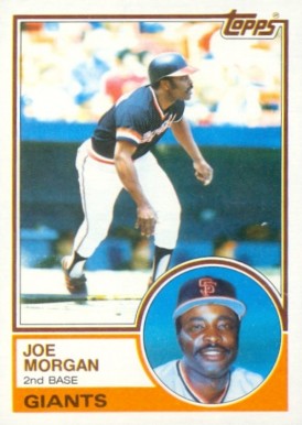1983 Topps Joe Morgan #603 Baseball Card
