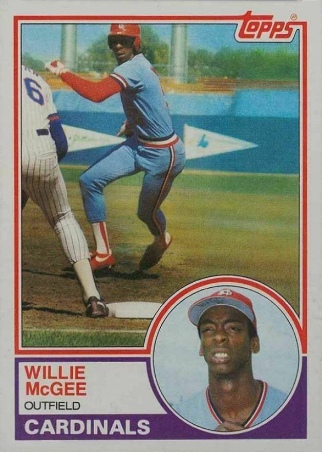 1983 Topps Willie McGee #49 Baseball Card