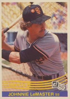 1984 Donruss Johnnie LeMaster #649 Baseball Card