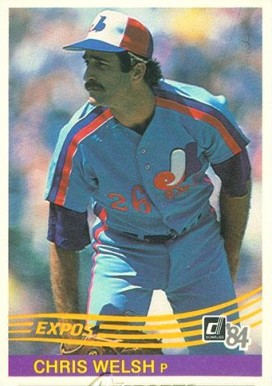 1984 Donruss Chris Welsh #498 Baseball Card