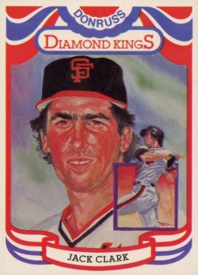 1984 Donruss Jack Clark #7 Baseball Card