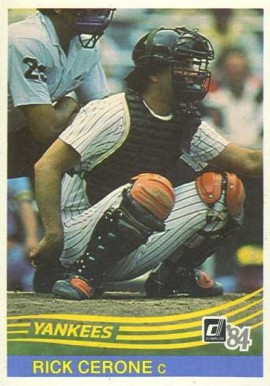 1984 Donruss Rick Cerone #492 Baseball Card
