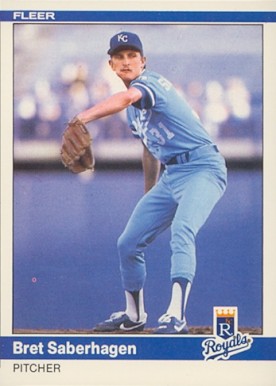 1984 Fleer Update Bret Saberhagen #U-103 Baseball Card