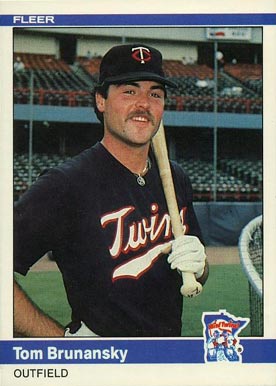 1984 Fleer Tom Brunansky #557 Baseball Card