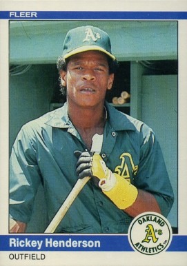 1984 Fleer Rickey Henderson #447 Baseball Card