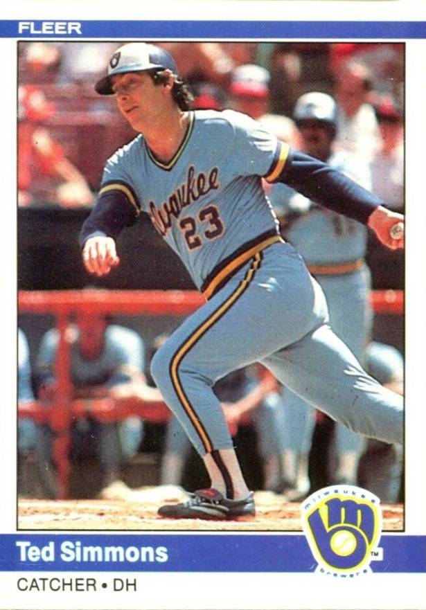 1984 Fleer Ted Simmons #213 Baseball Card