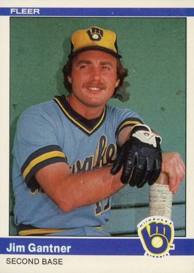 1984 Fleer Jim Gantner #200 Baseball Card
