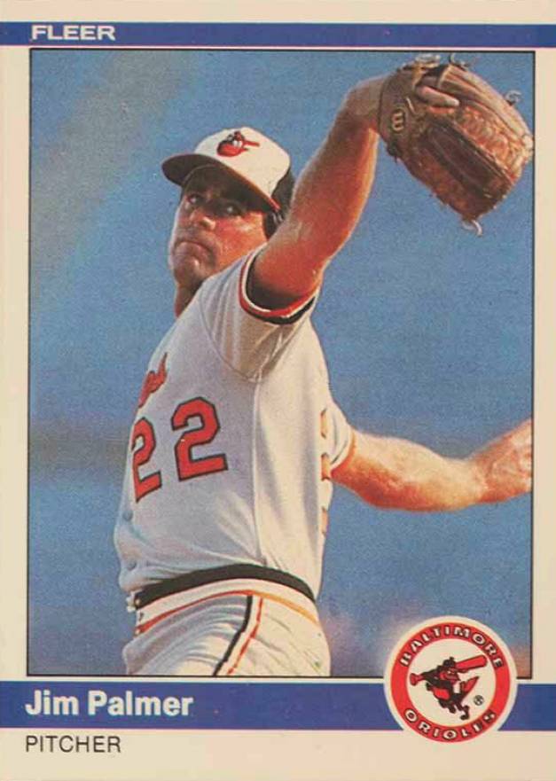 1984 Fleer Jim Palmer #16 Baseball Card