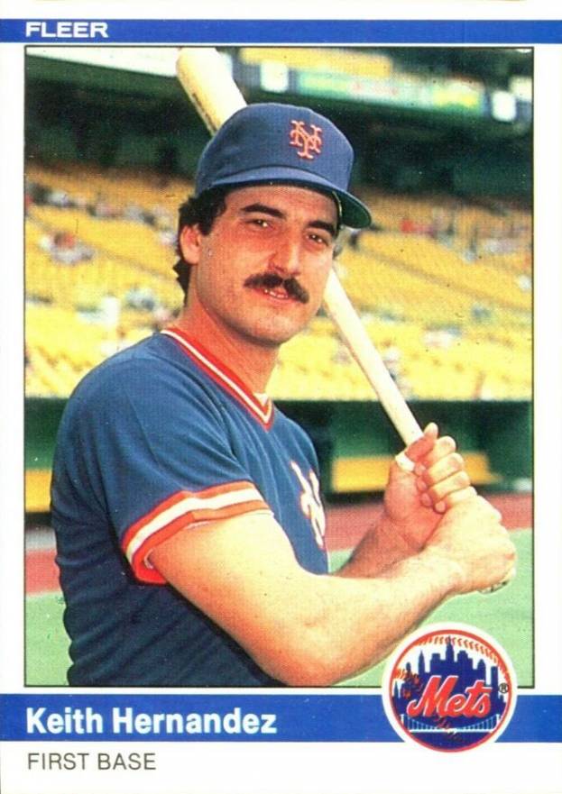 1984 Fleer Keith Hernandez #587 Baseball Card
