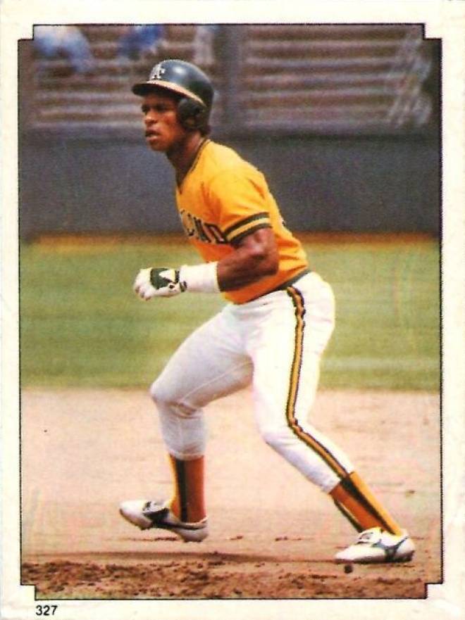 1984 Topps Stickers Rickey Henderson #327 Baseball Card