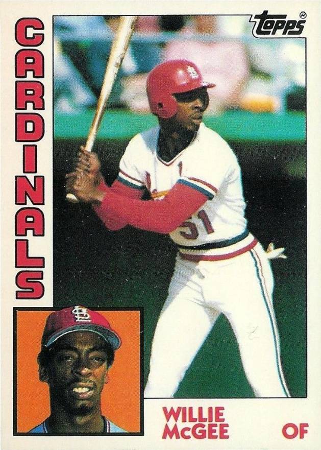 1984 Topps Tiffany Willie McGee #310 Baseball Card
