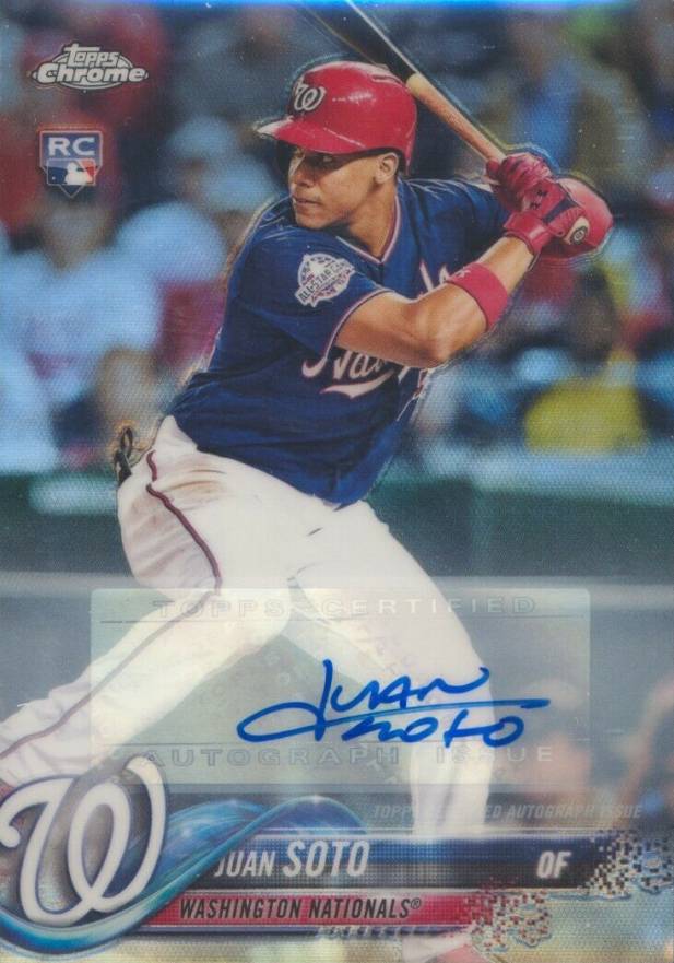 2018 Topps Chrome Update Juan Soto #HMT55 Baseball Card