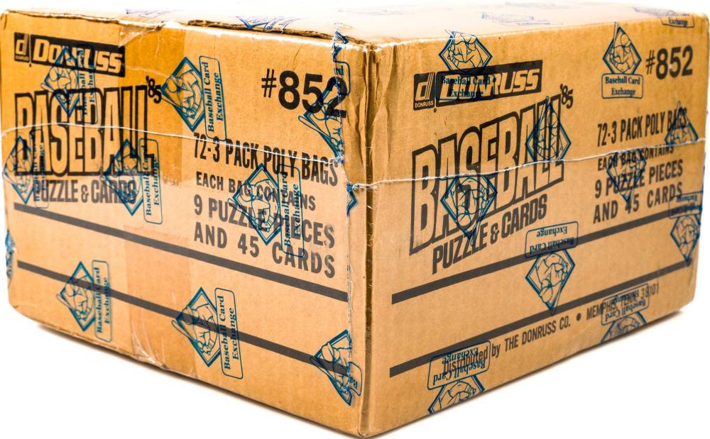 1985 Donruss Rack Pack Box Case #RPBC Baseball Card