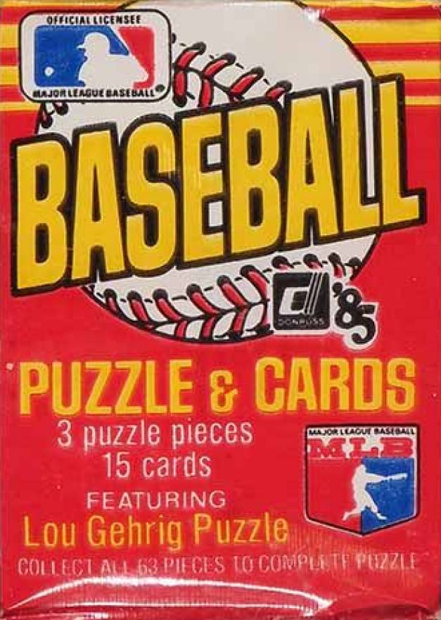 1985 Donruss Wax Pack #WP Baseball Card