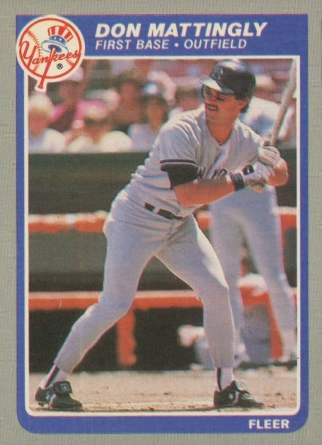 1985 Fleer Don Mattingly #133 Baseball Card