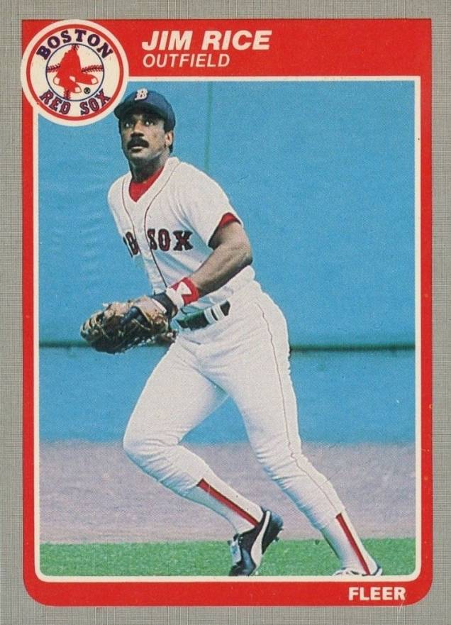 1985 Fleer Jim Rice #168 Baseball Card