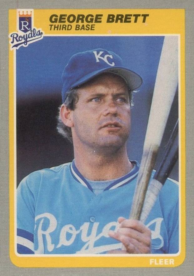 1985 Fleer George Brett #199 Baseball Card