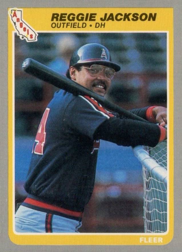 1985 Fleer Reggie Jackson #303 Baseball Card
