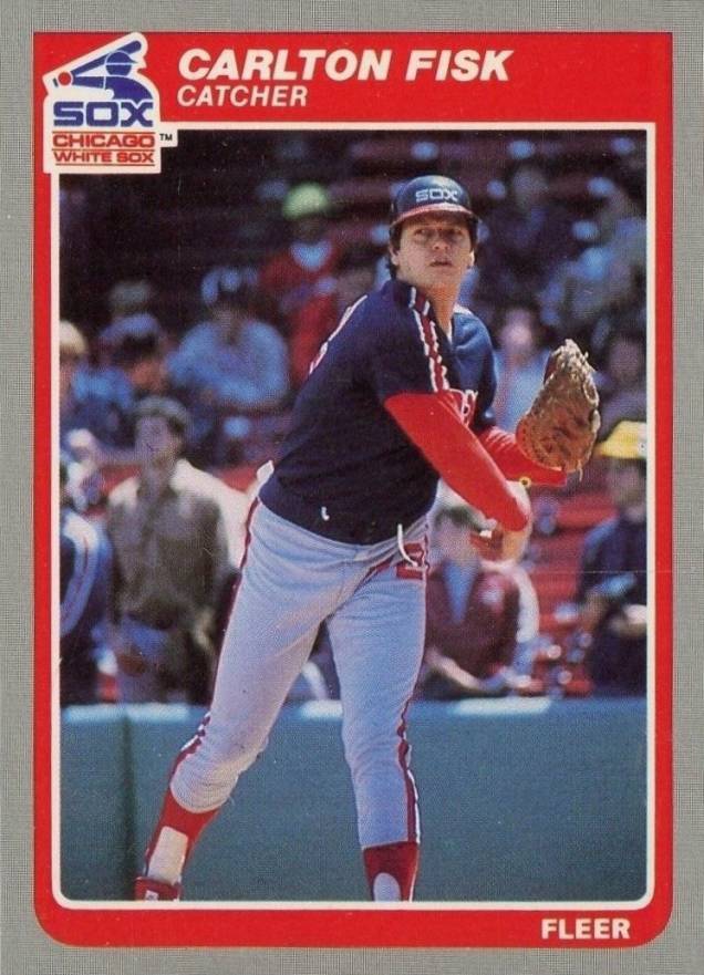 1985 Fleer Carlton Fisk #513 Baseball Card