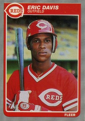 1985 Fleer Eric Davis #533 Baseball Card